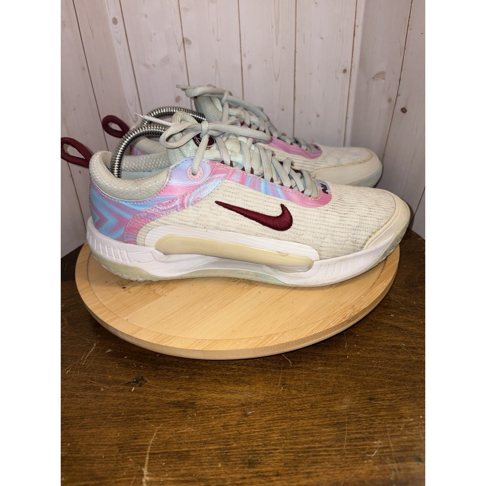 Nike Court Zoom NXT Women's 8 White Glacier Blue Tennis Shoes DH0222-102